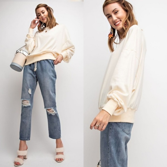 EASEL Oversized Knit Sweater - Picture 3 of 5